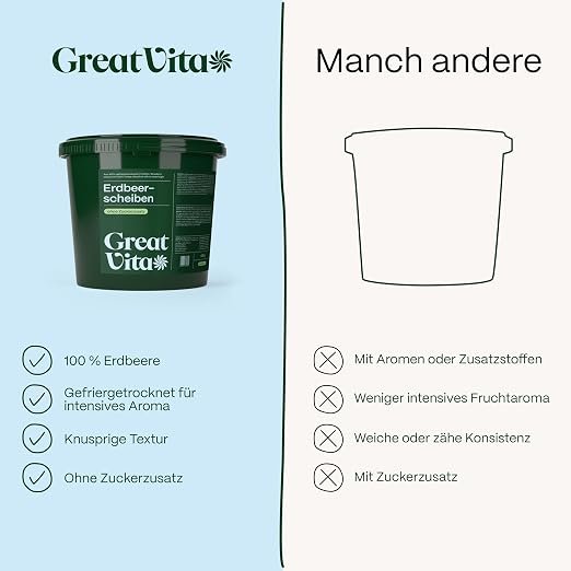 Wildheidelbeeren gefriergetrocknet · knusprige Vollfrucht ohne Zuckerzusatz · gefriergetrocknete Früchte · Freeze-dried wild blueberries - GreatVita - Image 4