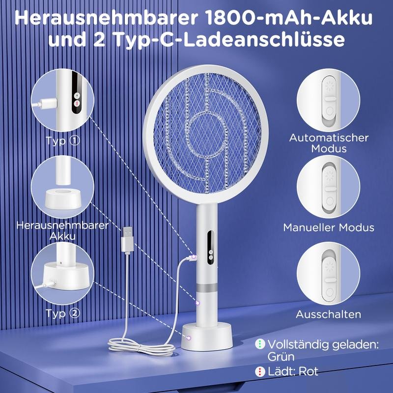 Intelligenter 2-in-1 Mückenvernichter (4000V Power-Zap | Automatische UV-Insektenfalle) - Image 3